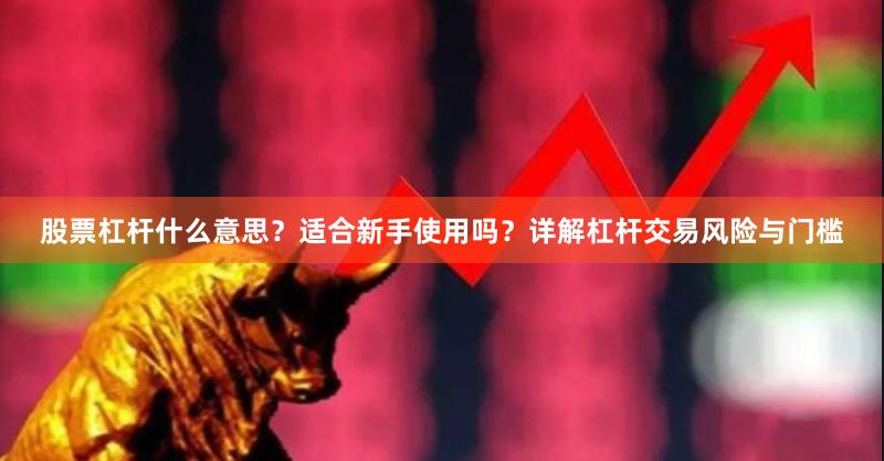 股票杠杆什么意思？适合新手使用吗？详解杠杆交易风险与门槛