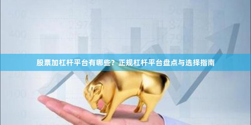 股票加杠杆平台有哪些？正规杠杆平台盘点与选择指南